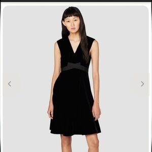 10 Crosby Derek Lam Black Midi Dress